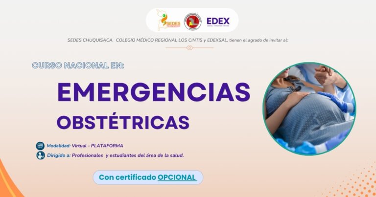 CURSO NACIONAL EN: DE EMERGENCIAS OBSTÉTRICAS